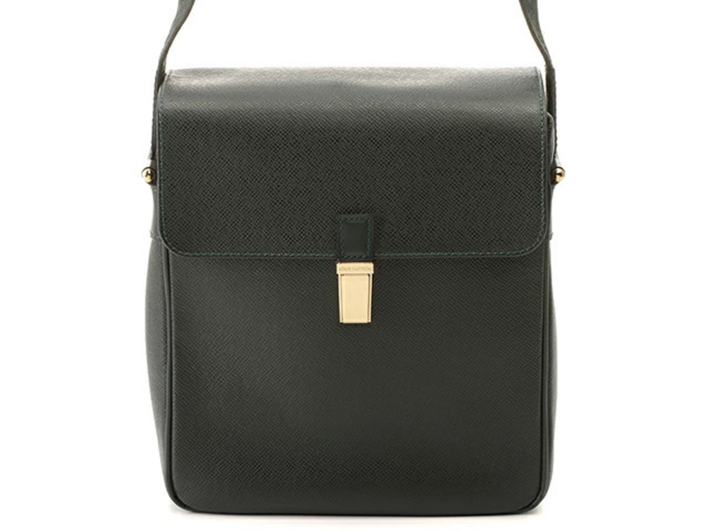 Louis Vuitton Shoulder Bag Yaranga Taiga Leather Epicea